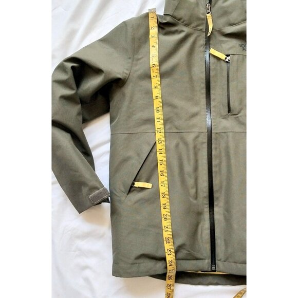 North Face Gortex Boys Winter Jacket Green Yellow  14-16 Large - Picture 4 of 7